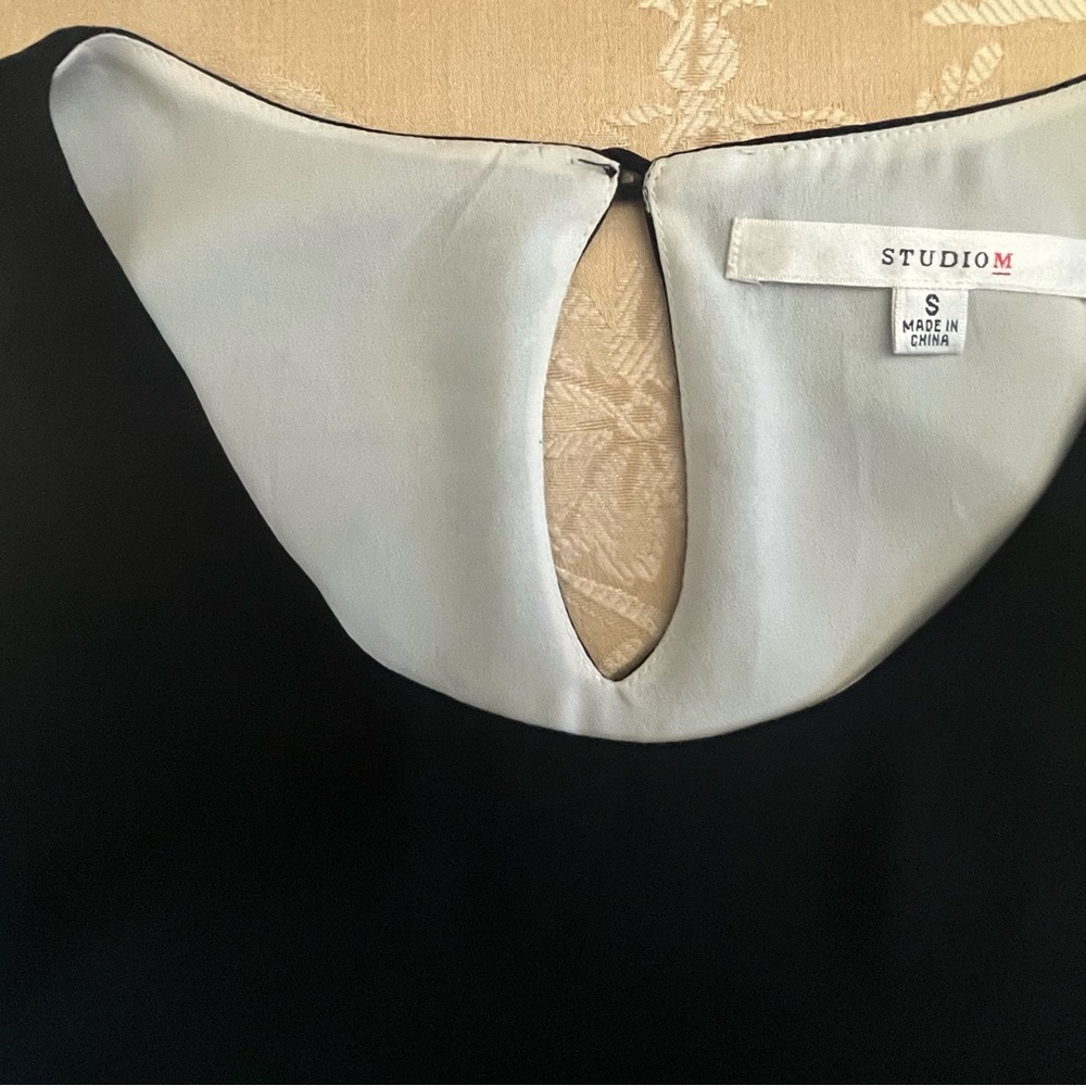 Studio M sleeveless top black and white size Small - Picture 5 of 12